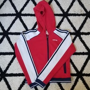 Adidas hooded zip up